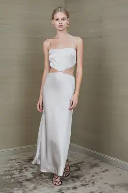 Bec and Bridge Alegra Midi Dress Silver Size 10