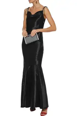 REBECCA VALLANCE Black Gown Size 10 for rent on The Volte - image 1