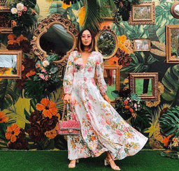 Zimmermann Heather Long Dress Print Size 6 for rent on The Volte - image 3