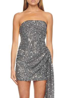 Eliya the Label Rozalia Dress Silver Size 6 for rent on The Volte - image 5