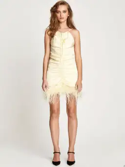 Alice McCall Favour Mini Dress Yellow Size 10