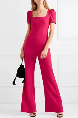 Rebecca Vallance Pink poppy bow detailed Jumpsuit for rent on The Volte - image 2