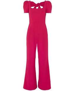 Rebecca Vallance Pink poppy bow detailed Jumpsuit for rent on The Volte - image 4