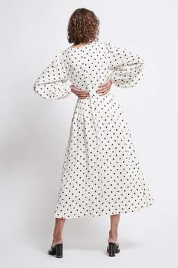 Aje Liberation Blouson Midi Dress