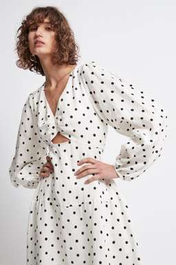 Aje Liberation Blouson Midi Dress