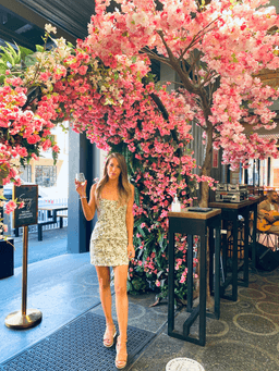 Shona joy suzette linen mini dress