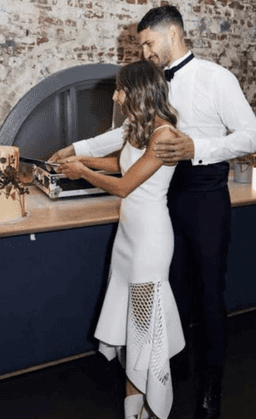 Dion lee honeycombe drape perf dress