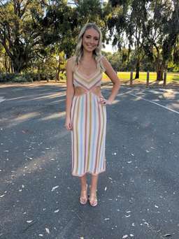 Suboo Isabel knitted cut out dress for rent on The Volte - image 1