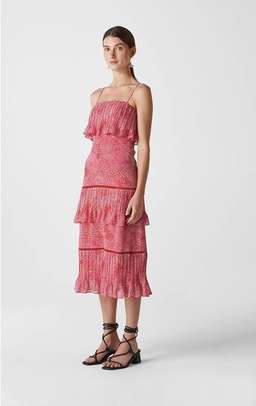 WHISTLES ABSTRACT ANIMAL TIER DRESS