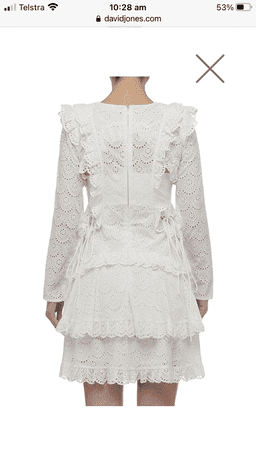 Thurley Ebony Dress - white - size 14