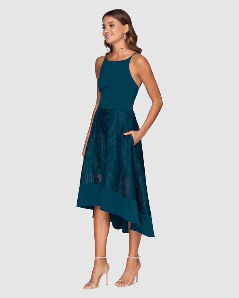 Pilgrim 'Lakin' Emerald Dress - Image 3