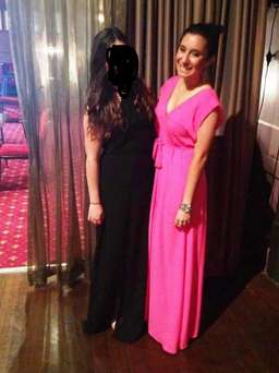 Shieke Long Magenta Formal Dress Size 6