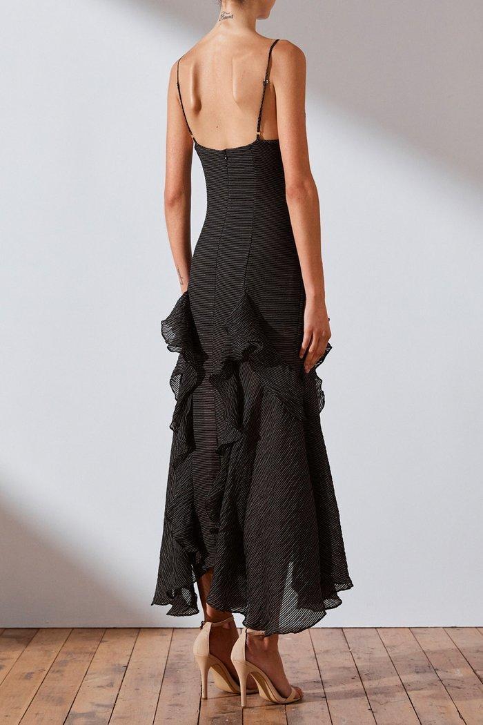 Shona Joy Charlotte Ruffle midi dress - Image 2