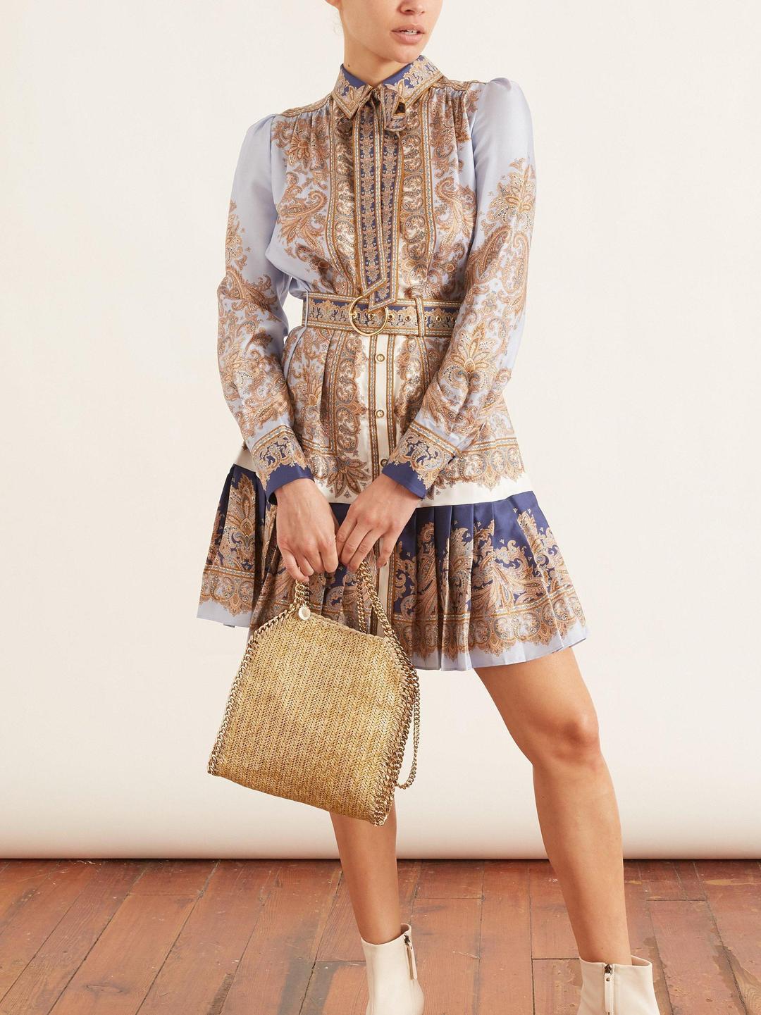 Zimmermann Luminous Paisley Mini Dress Print Size 0/Au 8 for rent on The Volte - main image