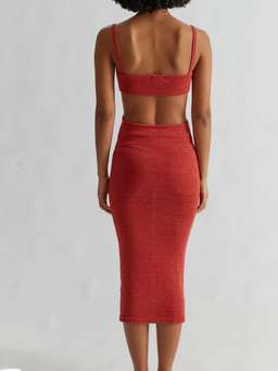 Henne Ineke Dress Red Size 6 for rent on The Volte - image 4