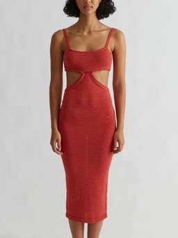 Henne Ineke Dress Red Size 6 for rent on The Volte - image 1