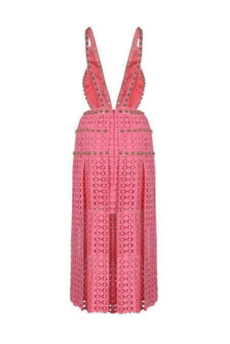 Thurley Titan Midi Dress Pink Size 6 for rent on The Volte - main image