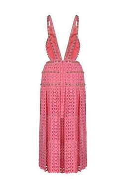 Thurley Titan Midi Dress Pink Size 6 for rent on The Volte - image 3