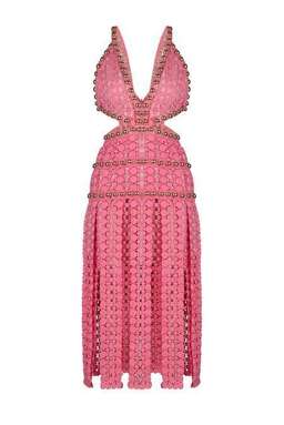Thurley Titan Midi Dress Pink Size 6 for rent on The Volte - image 4