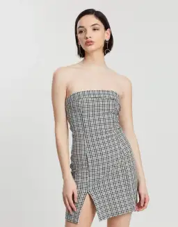 Bec & Bridge Gingham Girl Mini Dress Print Size AU 10 for rent on The Volte - image 2