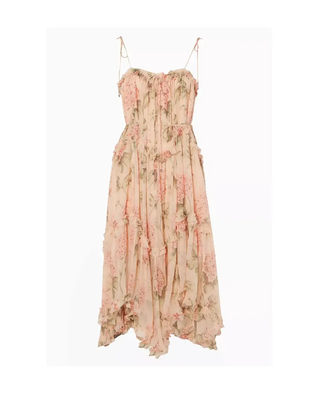 Zimmermann Silk Prima Hydrangea Floating Dress Floral Size 1/ AU 10 for rent on The Volte - main image