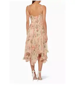 Zimmermann Silk Prima Hydrangea Floating Dress Floral Size 1/ AU 10 for rent on The Volte - image 3