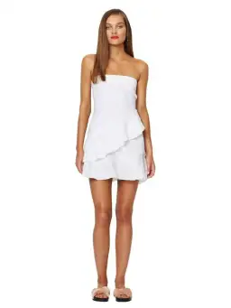 Bec & Bridge Frou Frou Mini Dress White Size AU 6 for rent on The Volte - image 1
