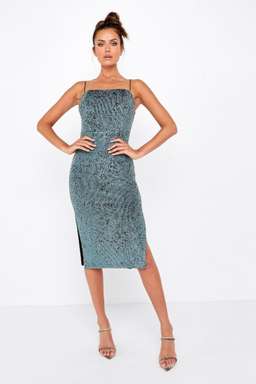 Mossman Night Fever Dress Green Size 8 for rent on The Volte - image 1