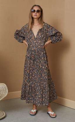 Janice Cotton Midi Dress