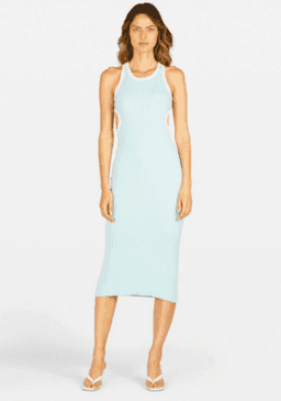 Tuchuzy Sideshow Dress Light Blue and Ivory