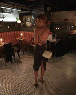 Manning Cartell Alter Egos Backless Dress Brown Size 6 for rent on The Volte - image 1