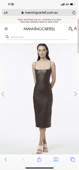 Manning Cartell Alter Egos Backless Dress Brown Size 6 for rent on The Volte - image 2