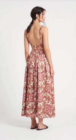 Sir the label Valletta floral print silk set