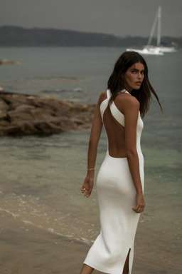 Sir the Label Marcelle Open Back Midi Dress White Size 0 | AU 6 for rent on The Volte - image 5