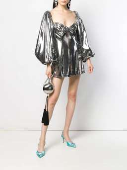 The Attico Silver Mini Dress for rent on The Volte - image 1