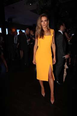 Rebecca Vallance Havana Midi Yellow Dress size 6 for rent on The Volte - image 2