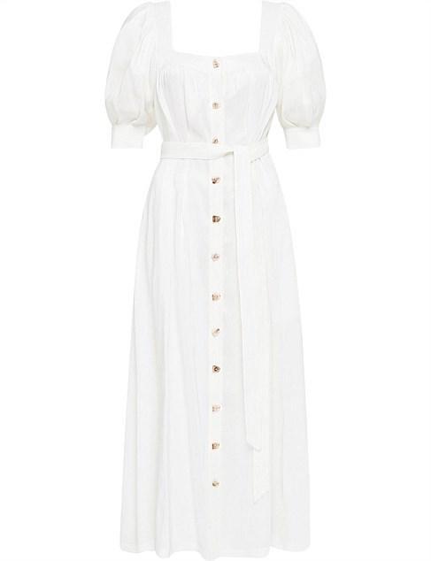 Aje Aspect Dress White Size 6 for rent on The Volte - main image