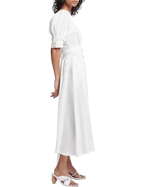 Aje Aspect Dress White Size 6 for rent on The Volte - main image