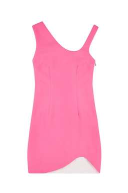 BY JOHNNY - Punch Pink Asymmetric Mini Dress Sz 6 for rent on The Volte - image 4