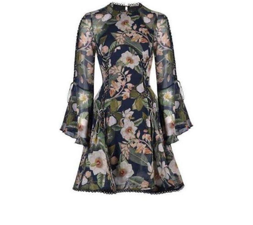Thurley Poppy Paradise Print Dress - Size 10 for rent on The Volte - main image