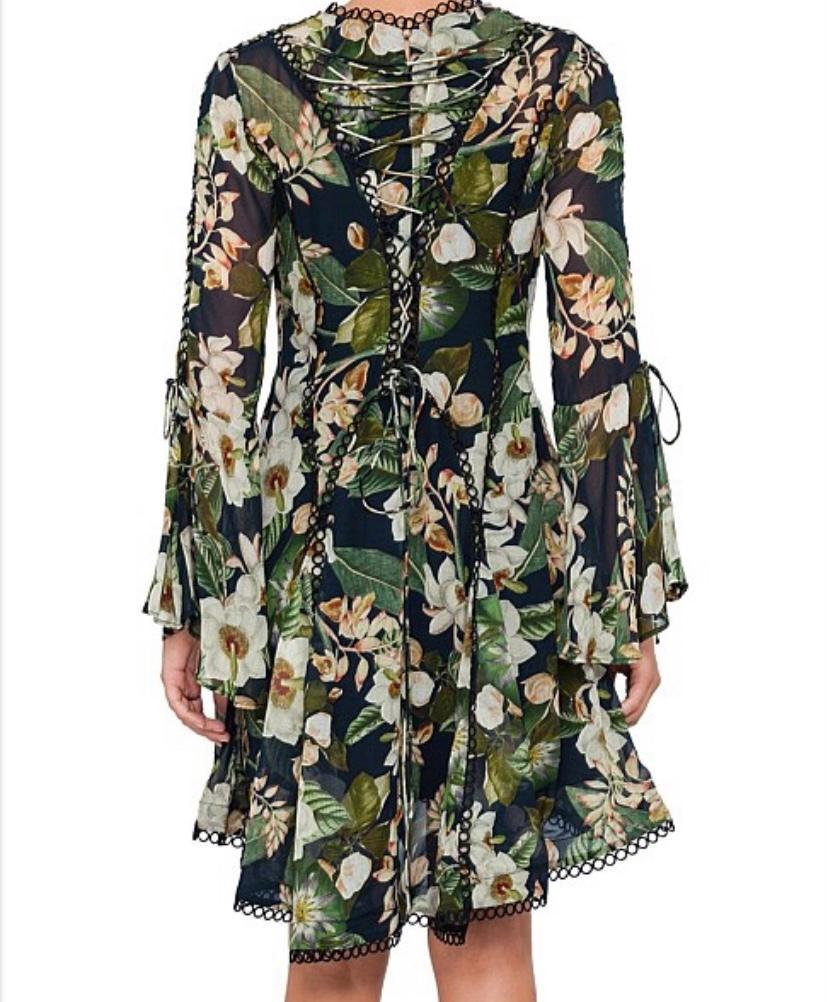 Thurley Poppy Paradise Print Dress - Size 10 for rent on The Volte - main image