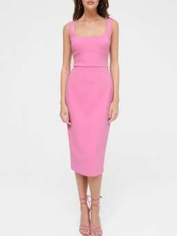 Mia Midi Dress - Pink for rent on The Volte - image 1