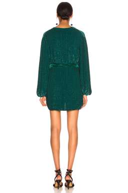 Retrofete Gabrielle Robe in Green Size 6 for rent on The Volte - image 3