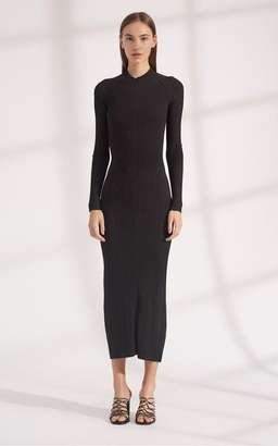 Dion Lee STRIPE RIB TWIST DRESS Black Size 8 for rent on The Volte - image 3