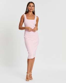 Mossman The Heart & Soul Midi Dress Pink Size 8 for rent on The Volte - image 1