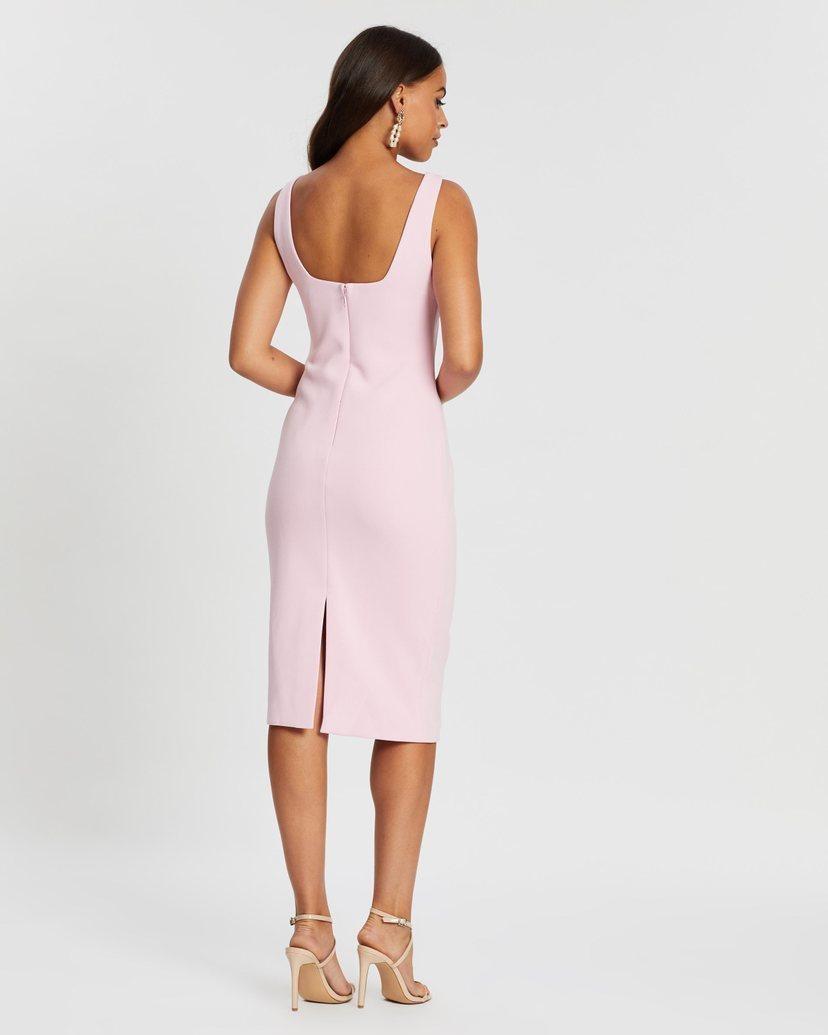 Mossman The Heart & Soul Midi Dress Pink Size 8 for rent on The Volte - main image