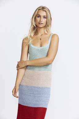 Suboo Lucy Knitted Wide Stripe Midi dress for rent on The Volte - image 2