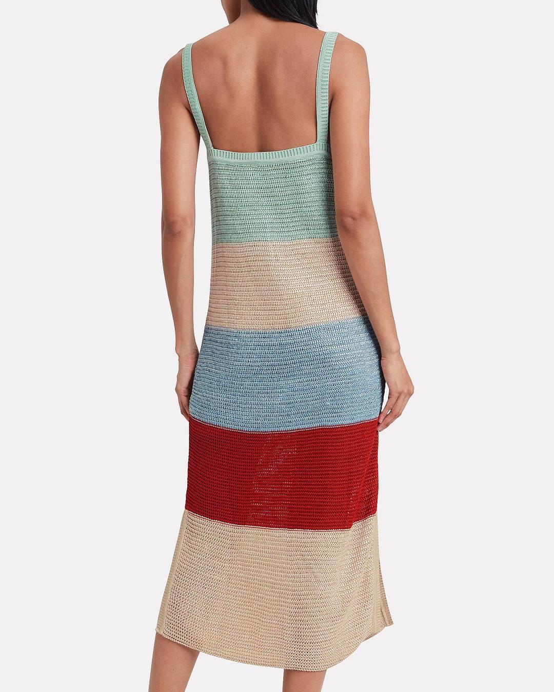 Suboo Lucy Knitted Wide Stripe Midi dress for rent on The Volte - main image