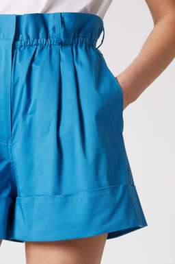 Scanlan Theodore Crepe Knit Bralette and Shorts Set Blue Size 6 for rent on The Volte - image 3