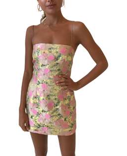 Bec & Bridge - Meet you at the Disco Dress / Metallic Pink Gold 8 for rent on The Volte - image 1